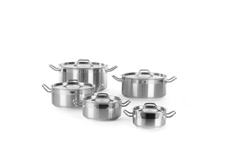 Hendi Stainless Steel Stew Pot & Lid (Low)