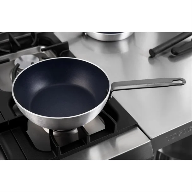 Vogue Platinum Plus Teflon Non-Stick Sauté Pan 24cm