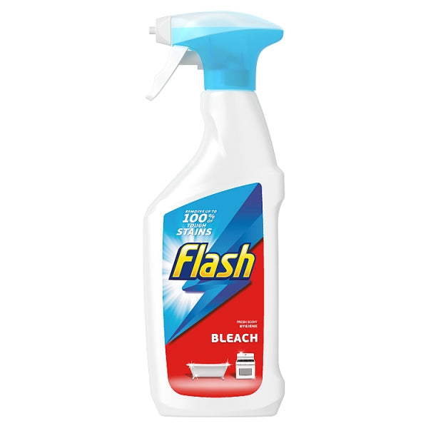 Largest Supplier of Hygiene & Catering, Donegal, UK, Ireland, Kellyshc.ie Flash Spray with Bleach 450 ml