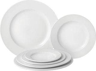 Utopia Pure White Wide Rim Plate 6's - Multiple Sizes