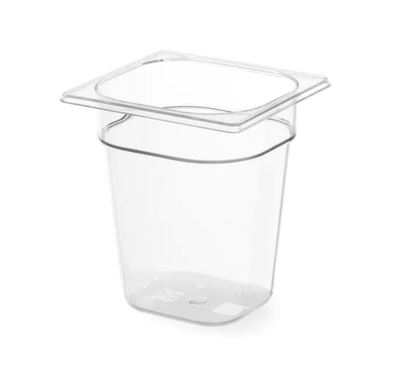 Gastronorm Clear Polycarbonate 1/6