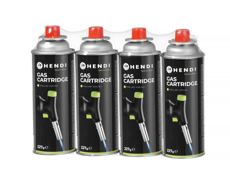 Hendi LPG Gas Cartridge 227g - 4 Pack