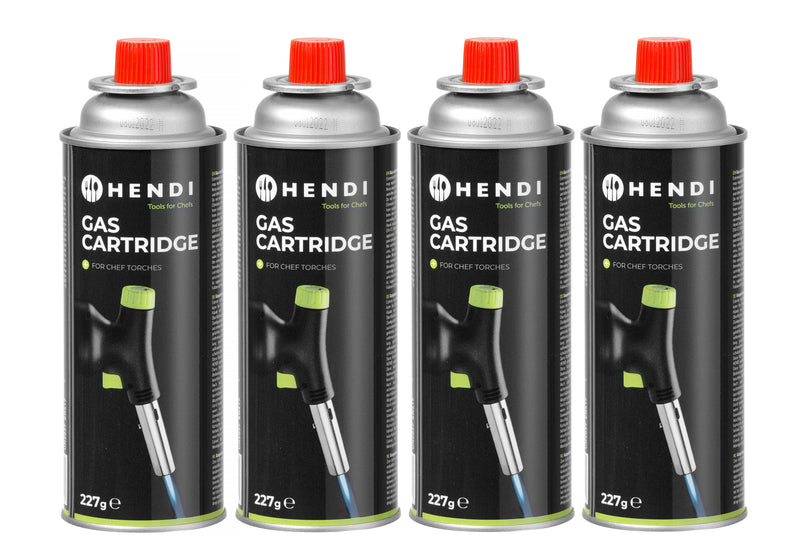 Hendi LPG Gas Cartridge 227g - 4 Pack