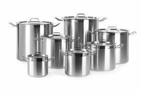 Hendi Stew Pot & Lid (High) - Multiple Sizes