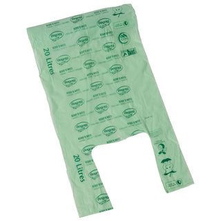 Green Compostable Biobags 20Ltr 17"x17" 360's