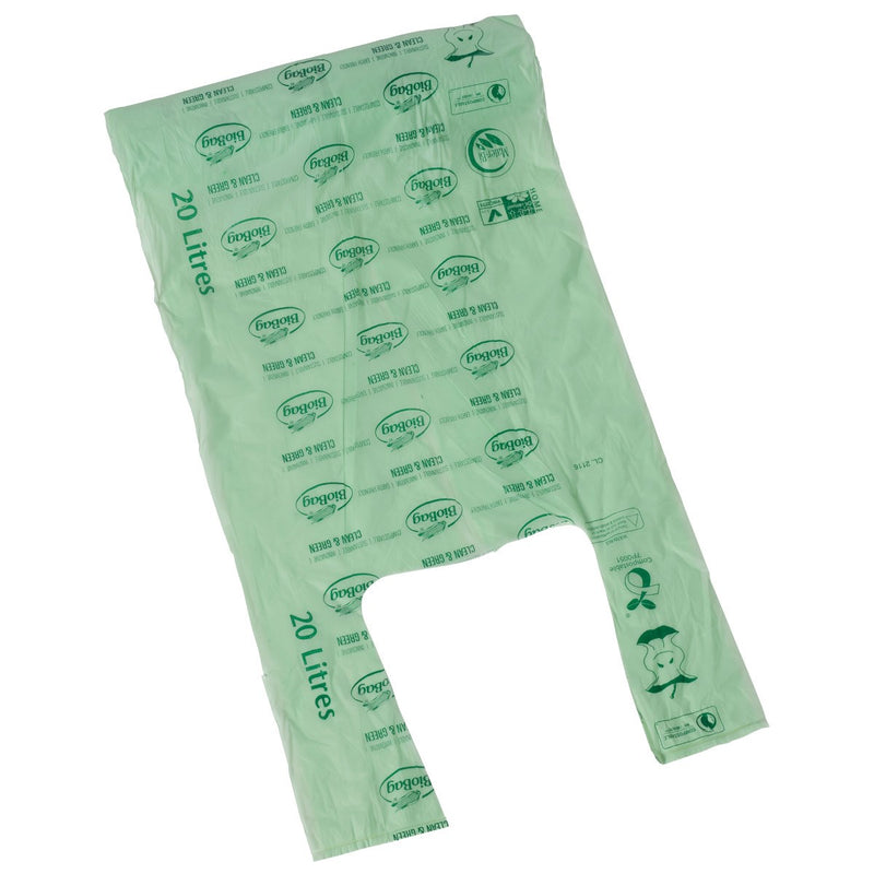Green Compostable Biobags 20Ltr 17"x17" 360's