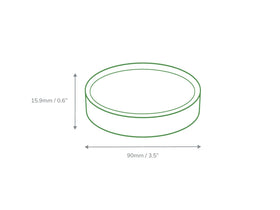 8/12oz Kraft Premium Soup Pot Lid 500's