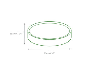 16oz Kraft Premium Soup Pot Lid 500's