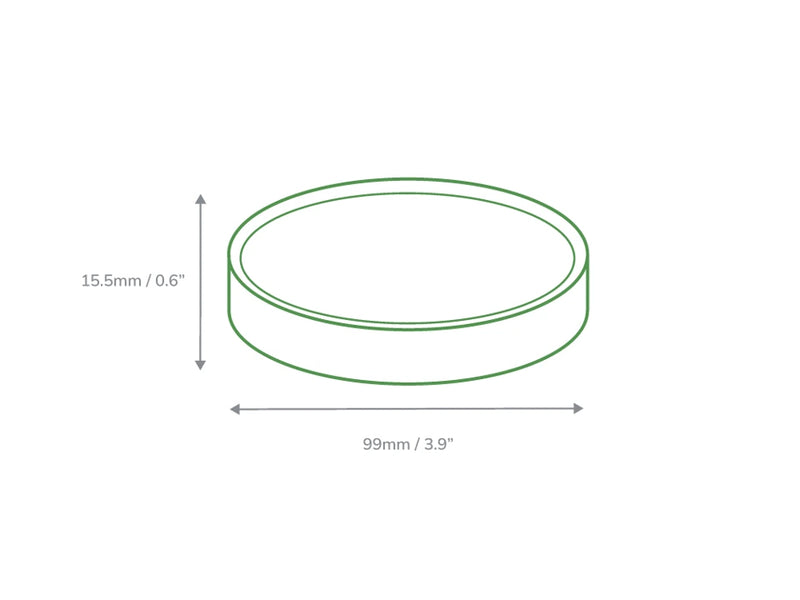 16oz Kraft Premium Soup Pot Lid 500's
