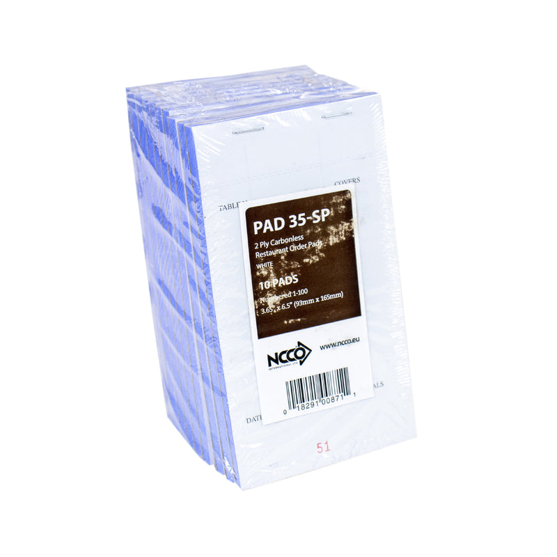 Two Ply Carbonless Order Pads (100 Pack)