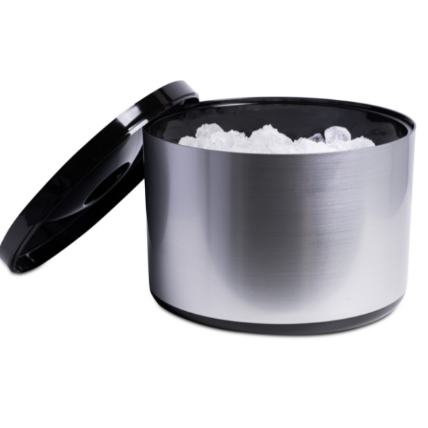 Large Brushed Aluminium Effect Ice Bucket
