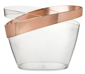 Copper Banded Champagne Bucket 12"