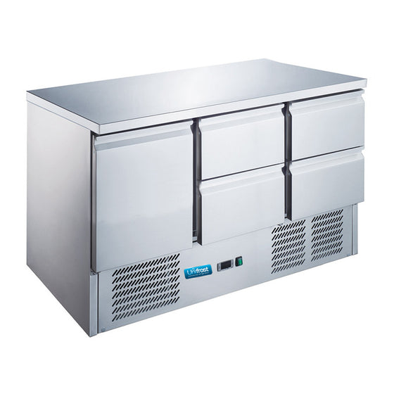 Uniforst CRS136G-4D Worktop Counter Fridge