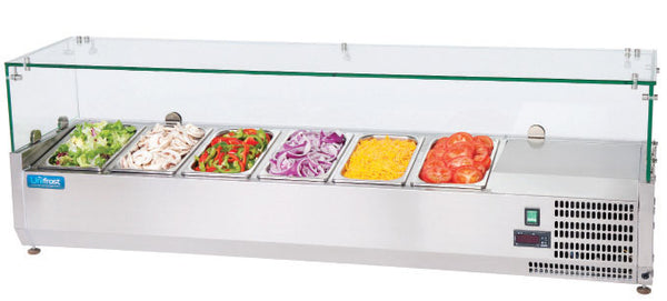 Unifrost CT1800 1800mm Toppings Fridges 8 x 1/4 GN