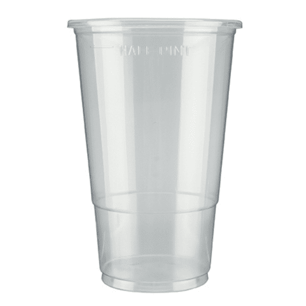 Plastic Half Pint Glasses 1250's 2AEL350