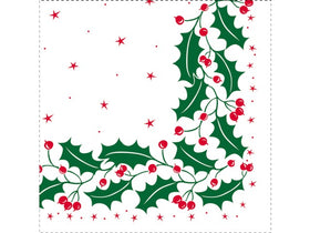 33cm / 40cm Holly Berry Christmas Napkins