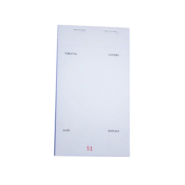 Duplicate Carbonless White Order Pad