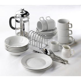 Genware Porcelain Traditional Sugar Stick Holder 6.5cm/2.5" (6 Pack)