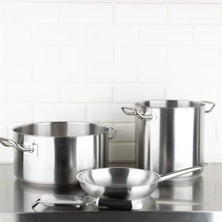 Vogue Stainless Steel Frying Pan (24cm - 28cm)