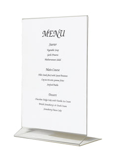 A5 Portrait Acrylic Menu Holder