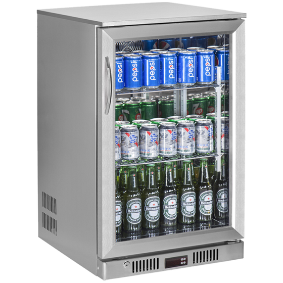 Single Glass Door Undercounter Back Bar Cooler