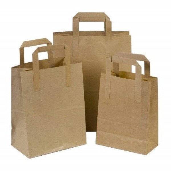 Largest Supplier of Hygiene & Catering, Donegal, UK, Ireland, Kellyshc.ie  Kraft Paper Carrier Bags