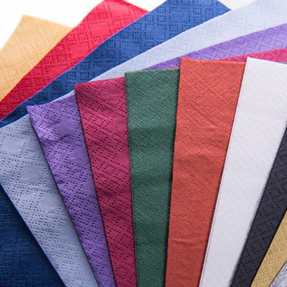 Largest Supplier of Hygiene & Catering, Donegal, UK, Ireland, Kellyshc.ie  Coloured Napkins 