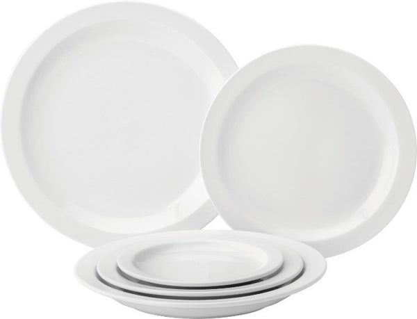 Largest Supplier of Hygiene & Catering, Donegal, UK, Ireland, Kellyshc.ie Utopia Pure White Narrow Rim Plate