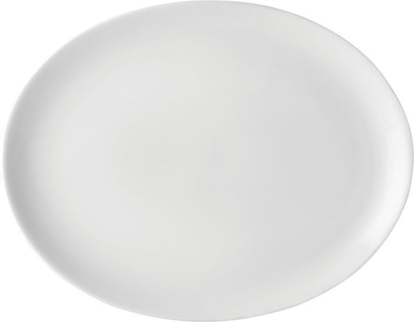 Pure White Oval Plate