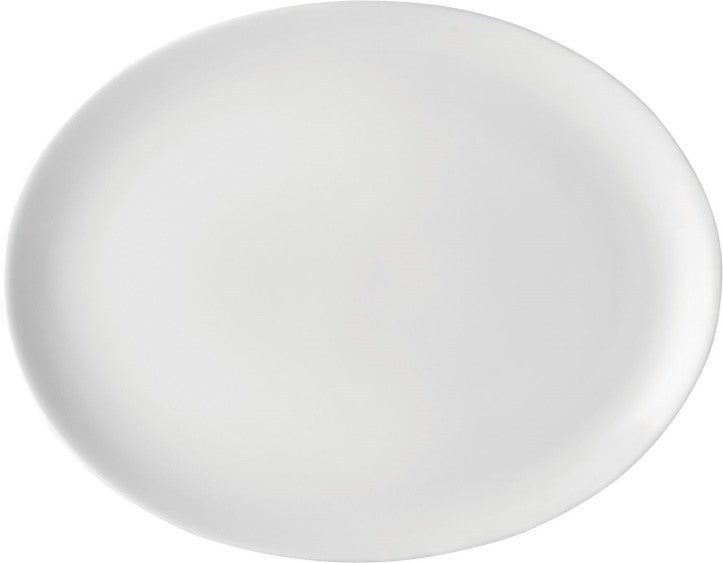 Pure White Oval Plate