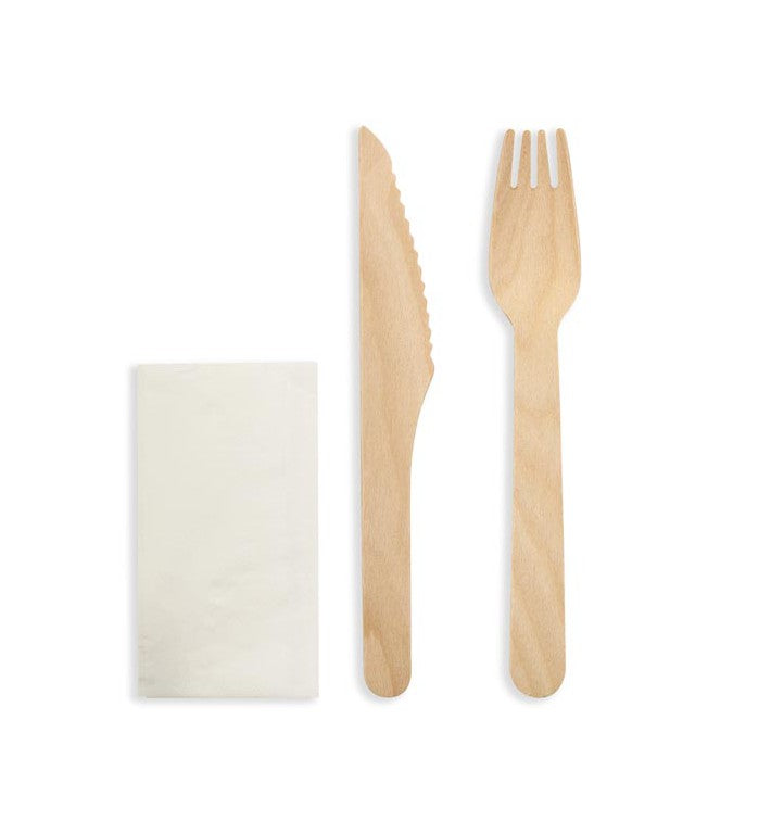 Biodegradable Wooden Cutlery - 3 Pack