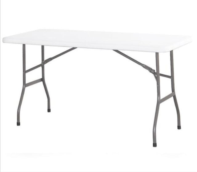 White Foldable 6ft Banquet Table